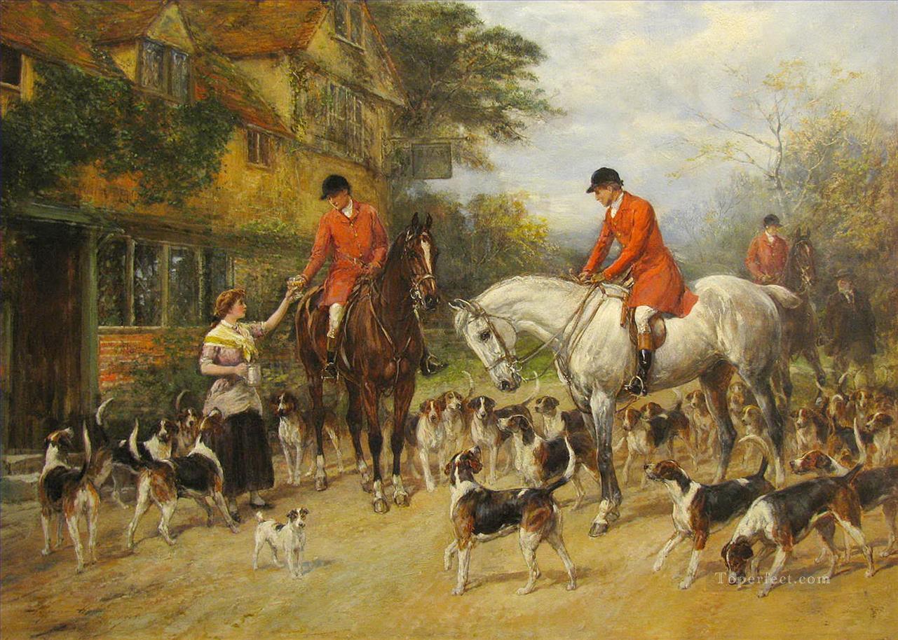 The First of November Heywood Hardy hunting Oil Paintings